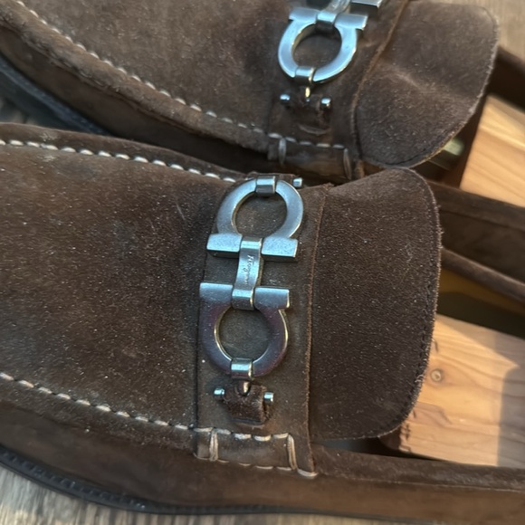 Ferragamo suade mens loafers size 14 - Picture 2 of 10